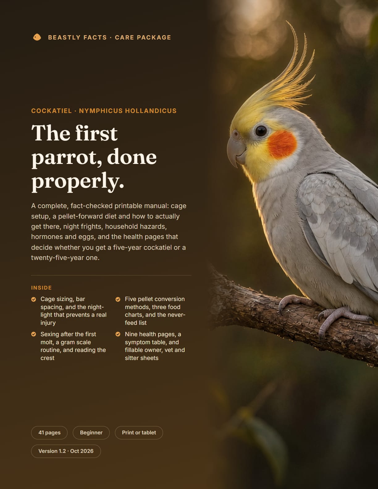 Cockatiel Care Package cover