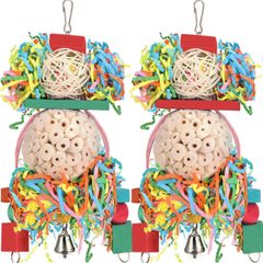 Hanging Sola Ball Chew/Forage Toys, 2 Pack (BBjinronjy)