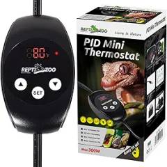 REPTIZOO Dimming Thermostat, PID Temperature Controller with Memory Function, Reptile Thermostat for Reptile Heat lamp, Specifically Designed for Light Heat Bulbs & Heaters