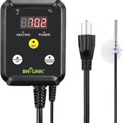 BN-LINK Reptile Thermostat Temperature Controller, Digital Heat Mat Thermostat for Seed Starting, Plant Germination, Greenhouse, Incubator, Brooder, Brewing, Reptiles Tank,40-108°F, 1000W, ETL Listed