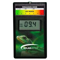 Solarmeter Model 6.5R Reptile UV Index Meter, Handheld Digital Radiometer for Measuring Ultraviolet Light, Measures 280-400 nm with Range from 0-199.9 UV Index, Made in USA, ABS Polymer, Black