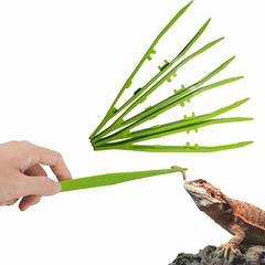 4-Pack Reptile Feeding Tongs Set - Hygienic Anti-Slip Green Tweezers for Bearded Dragons, Lizards, Snakes, Aquariums & Small Animals (Five Colors to Choose from)