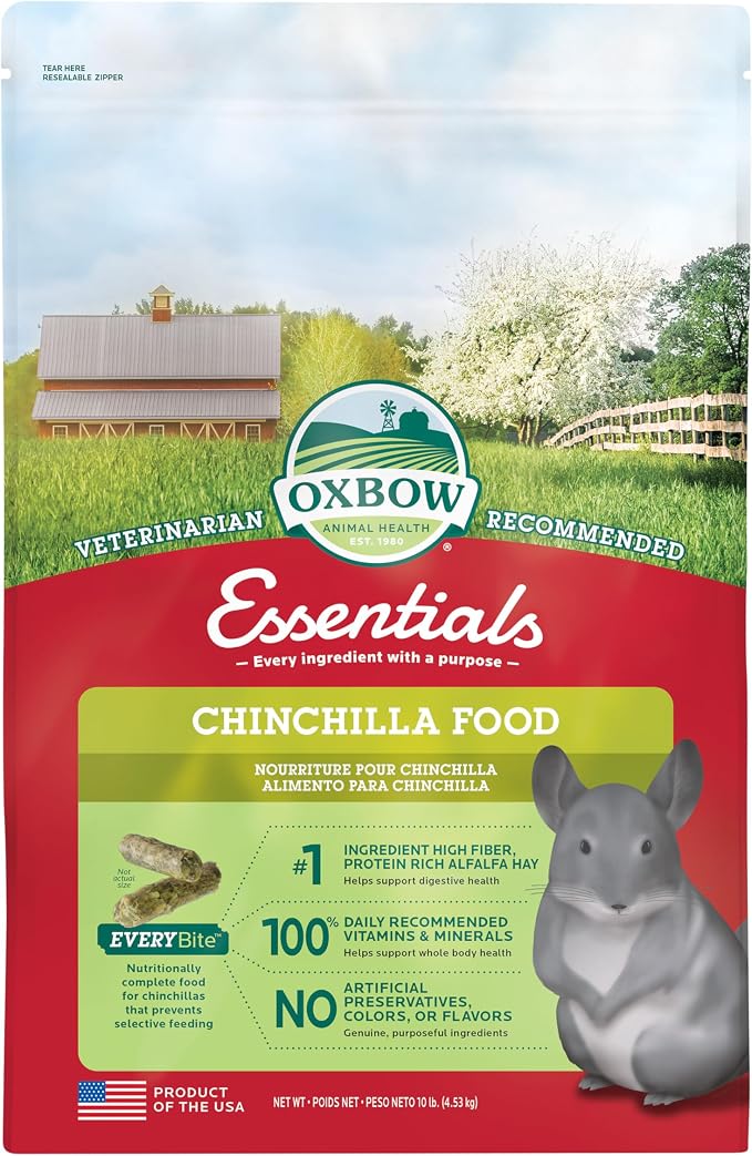Oxbow Essentials Chinchilla Food, 10 lb