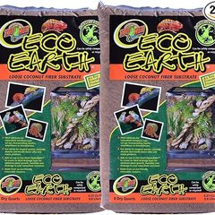 Zoo Med Eco Earth Loose Coconut Fiber Substrate (8 qt, 2-pack)