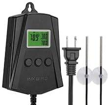 Inkbird WiFi Heat Mat Reptile Thermostat Controller, IPT-2CH (2 Probes, 2 Outlets)