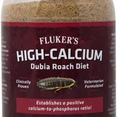 Fluker's High Calcium Dubia Roach Diet, Can Be Used as a Gut-Loading Food or Bedding, 7 oz