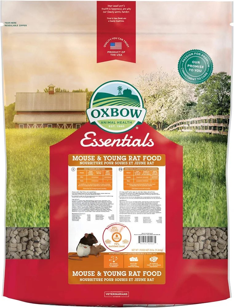 Oxbow Essentials Mouse & Young Rat Food, 2.5 lb