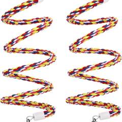 Cotton Rope Perches with Bell, 63" (2 pack)