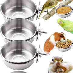 Stainless Steel Feeding Bowls with Clamp, 3 Pack (MotBach)
