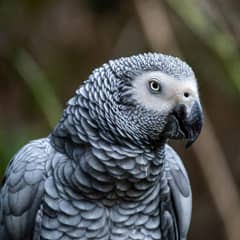 African grey parrot undergoing a vet exam to check for signs of illness